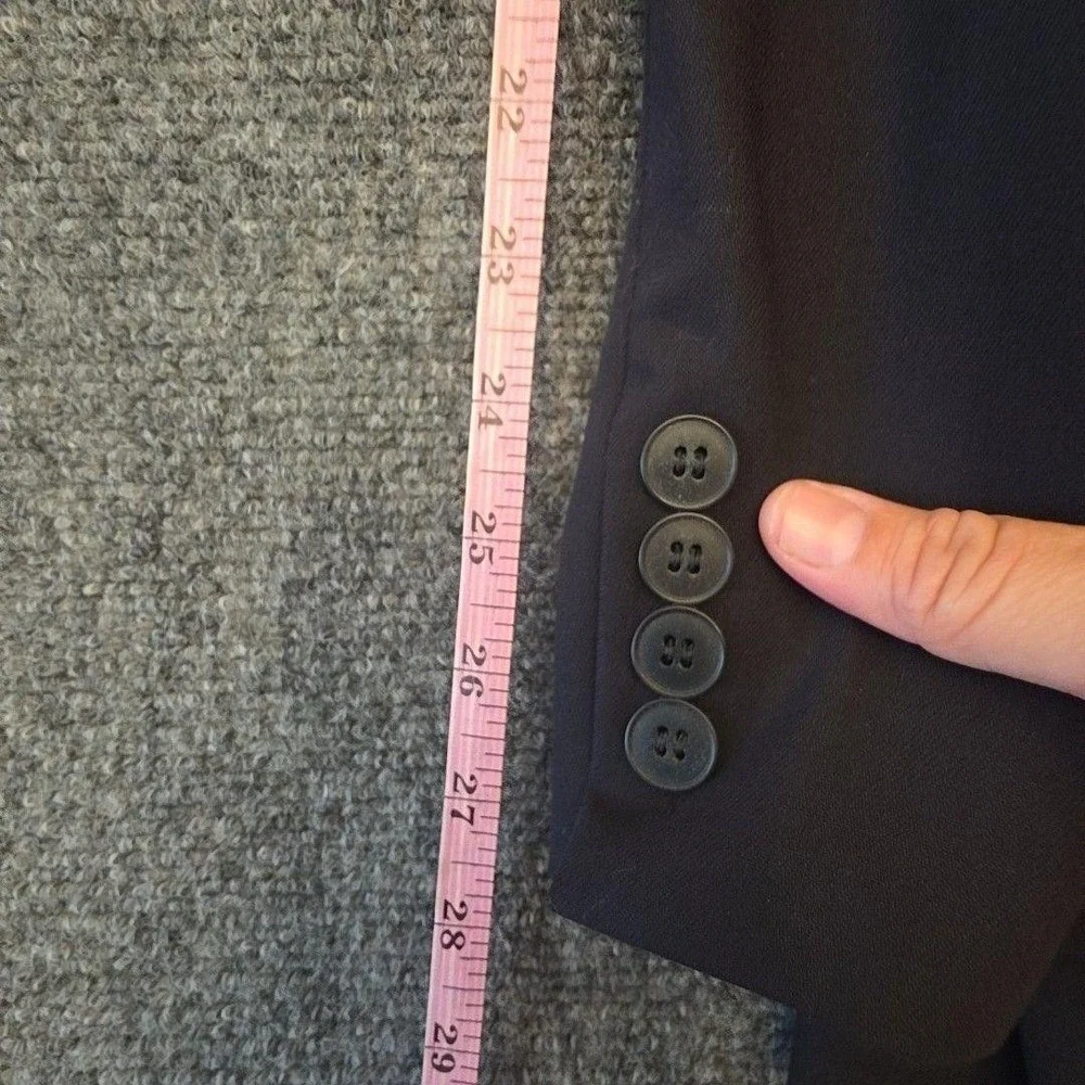 DKNY Suit Jacket Mens 38 Blue 100% Wool Canada Single Breasted Formal Business
